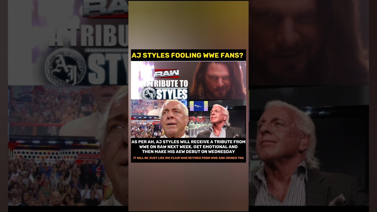AJ Styles tribute on WWE RAW and then he will join AEW on Dynamite 