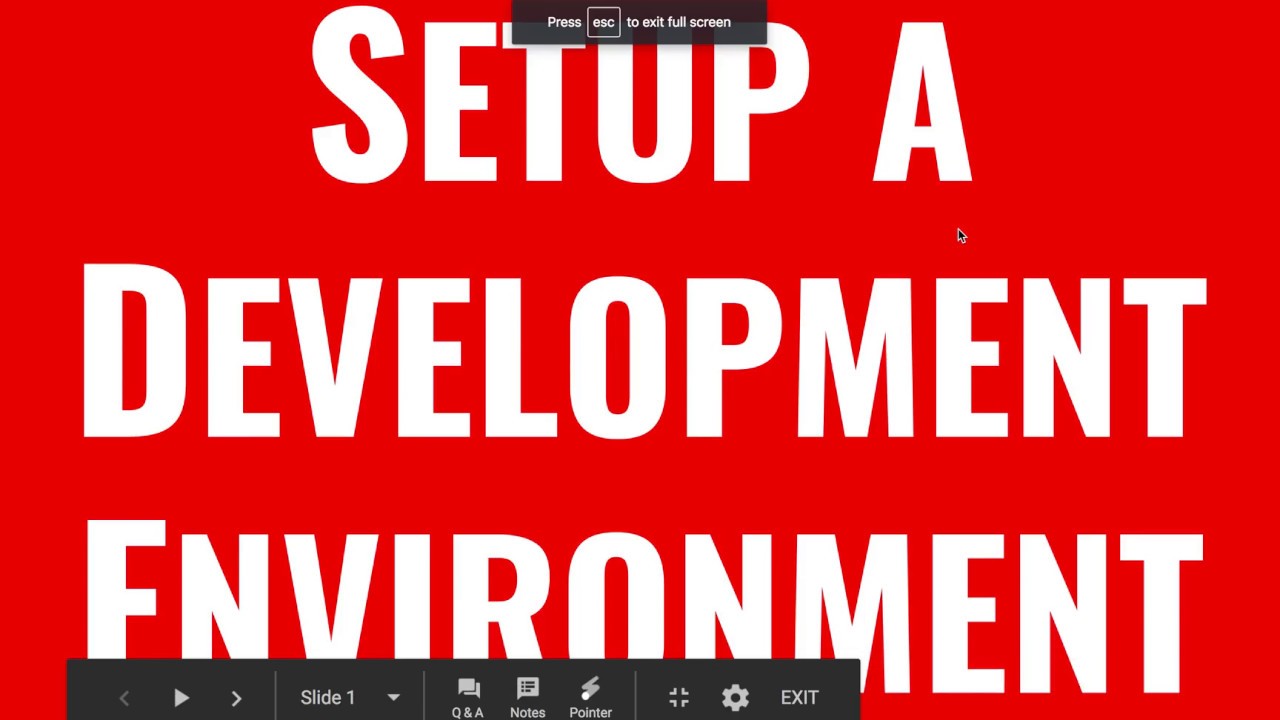 W1 2 setup a web development environment - YouTube