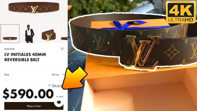 Louis Vuitton LV Initiales 40mm Reversible Belt - Size 42