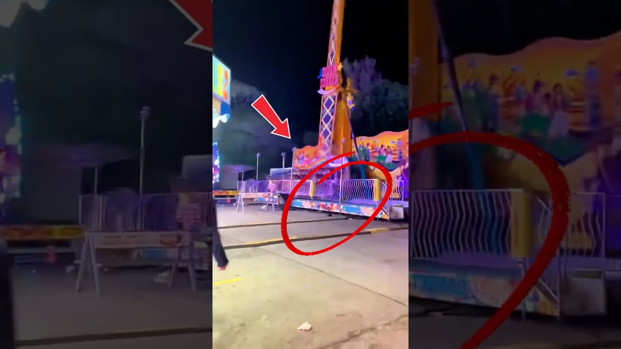 😱¡El momento más aterrador en la feria que no podrás dejar de ver! 😱🎡”