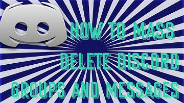 How to mass delete discord messages !!! new method 2019