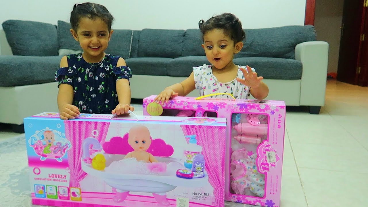 لمار فاجأت اختها تالين بلعبه الكبيره