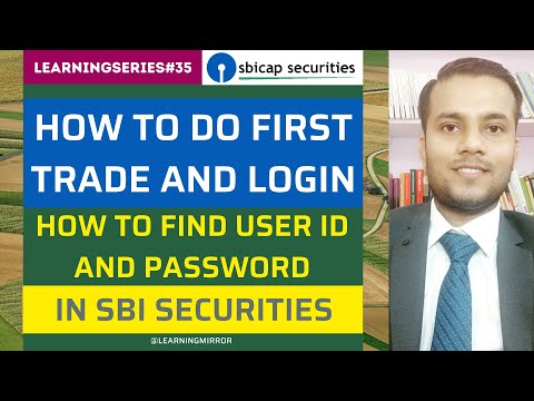 How to Login First time in SBI Securities | First Time Password Reset in SBI Securities