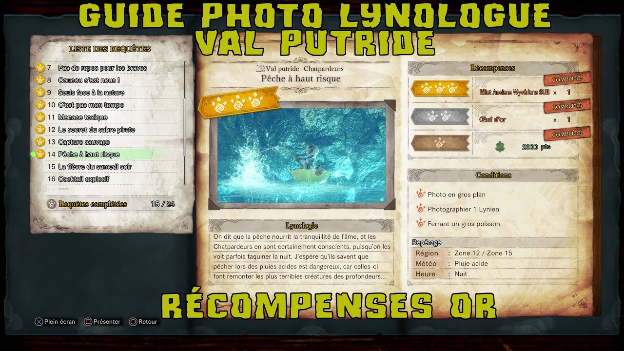 Mhw Iceborne Photographe En Herbe Nature Et Decouvertes Guide Trophee Val Putride Youtube