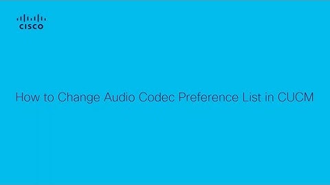 CUCM Tutorial: Prioritize G.711 Over G.722 in Audio Codec Settings