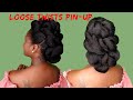 LOOSE TWISTS PIN UP ON 4B 4C NATURAL HAIR || TASALA HQ INSPIRED HAIRSTYLE