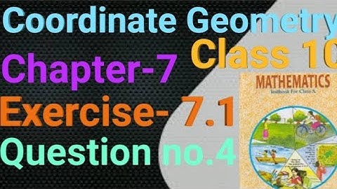 Coordinate Geometry|| CBSE  CLASS -10 MATHS CHAPTER 7 Ex. 7.1 Q.No.4  | by super learning study |