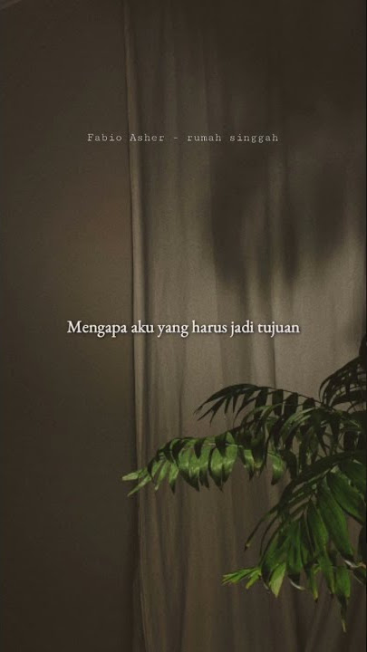 status wa rumah singgah - Fabio asher #shorts