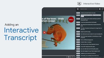 Adding Interactive Transcript