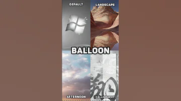 WINDOWS BALLOON SOUND IN DIFFERENT WINDOWS 7 THEMES SHORTS 