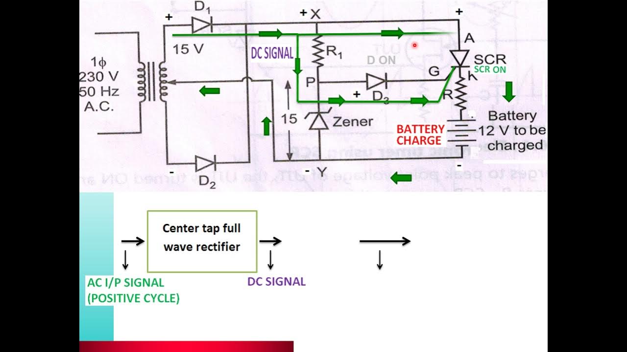 EJ4I BPE INDUSTRIAL CONTROL CIRCUITS Battery charger using SCR YouTube