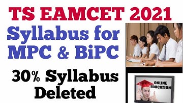 ts eamcet 2021 syllabus