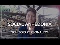 Social Anhedonia &amp; Schizoid Personality