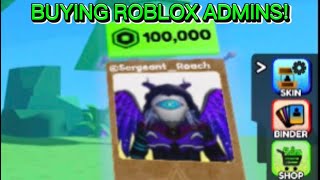 So I Brought A Roblox Admin Inside Of Roblox Pls Buy Me