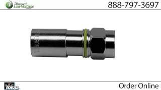 RG6 Compression F Connector | Plenum Cable | Ideal 92-660
