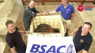 Highball Bomb delivery to the DeHavilland Museum