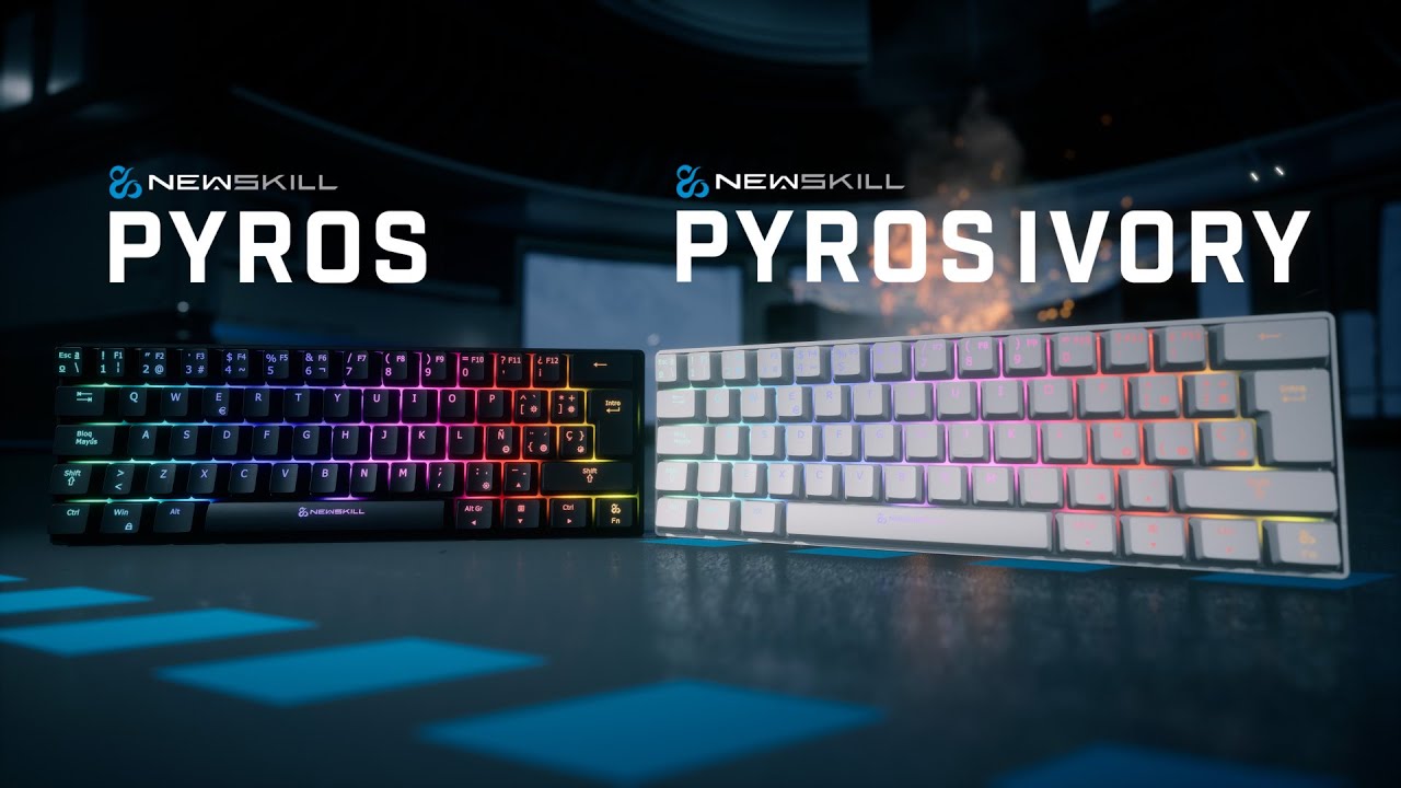 Newskill Pyros Mechanical Gaming Keyboard RGB 60% - Cable and / or Bluetooth