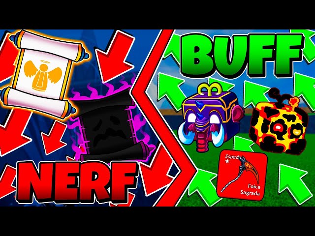 Buffs e Nerfs da update de Halloween do Blox Fruits #bloxfruits #roblo