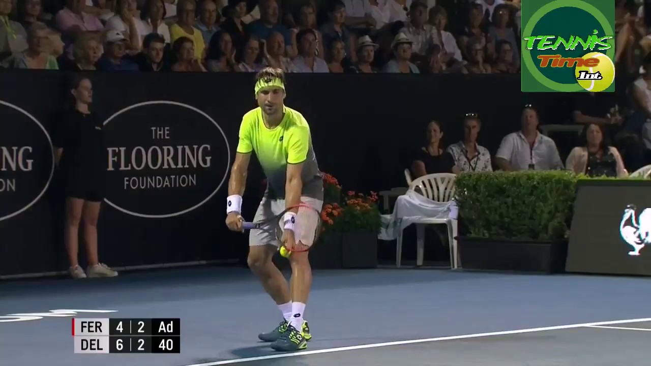 Juan Martin Del Potro vs David Ferrer Highlights HD AUCKLAND 2018 - YouTube