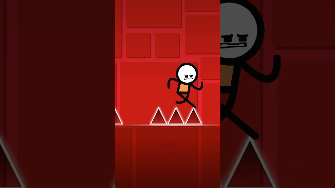 Running from Geometry Dash Cube #shorts