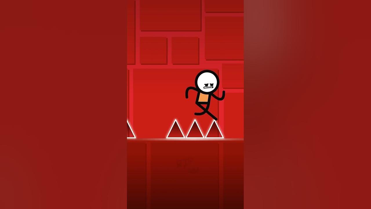 Running from Geometry Dash Cube #shorts
