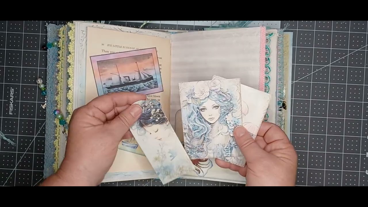 Junk Journal Flip Through:   Mermaid