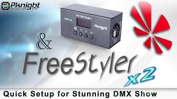 Free Styler Connects to Pknight Artnet node CR011R