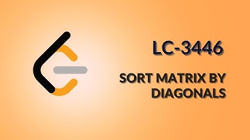 Leetcode 3446 | Sort Matrix by Diagonals | Hindi | Java
