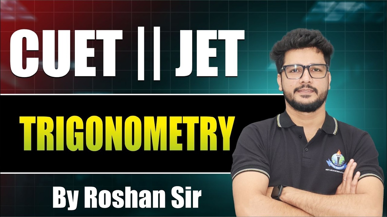 CUET & JET PYQ 2026 | TRIGONOMETRY Maths Important Questions | By ...