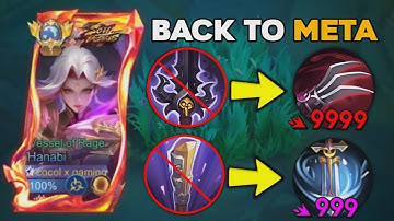 GOODBYE OLD BUILD‼️ THIS NEW BUILD AND EMBLEM WILL MAKE HANABI META AGAIN🔥 | HANABI BEST BUILD 2025!