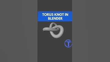 How to Create a Torus Knot in Blender   Super easy way
