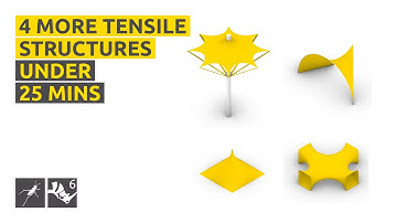 How to make 4 more tensile structures! - Rhino/GH Tutorial