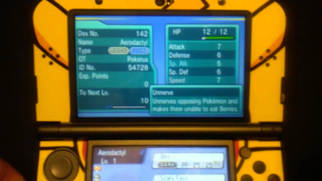 Shiny Aerodactyl 1533 Eggs Pokemon Masuda ORAS