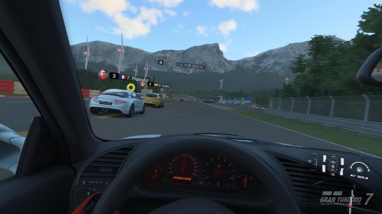 VRとハンコンで楽しむGT７　欧州車指定