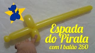 Como fazer uma espada de pirata com balões