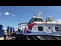 Boarding and departing on hovertravels griffon hoverwork 12000td hovercraft from portsmouth