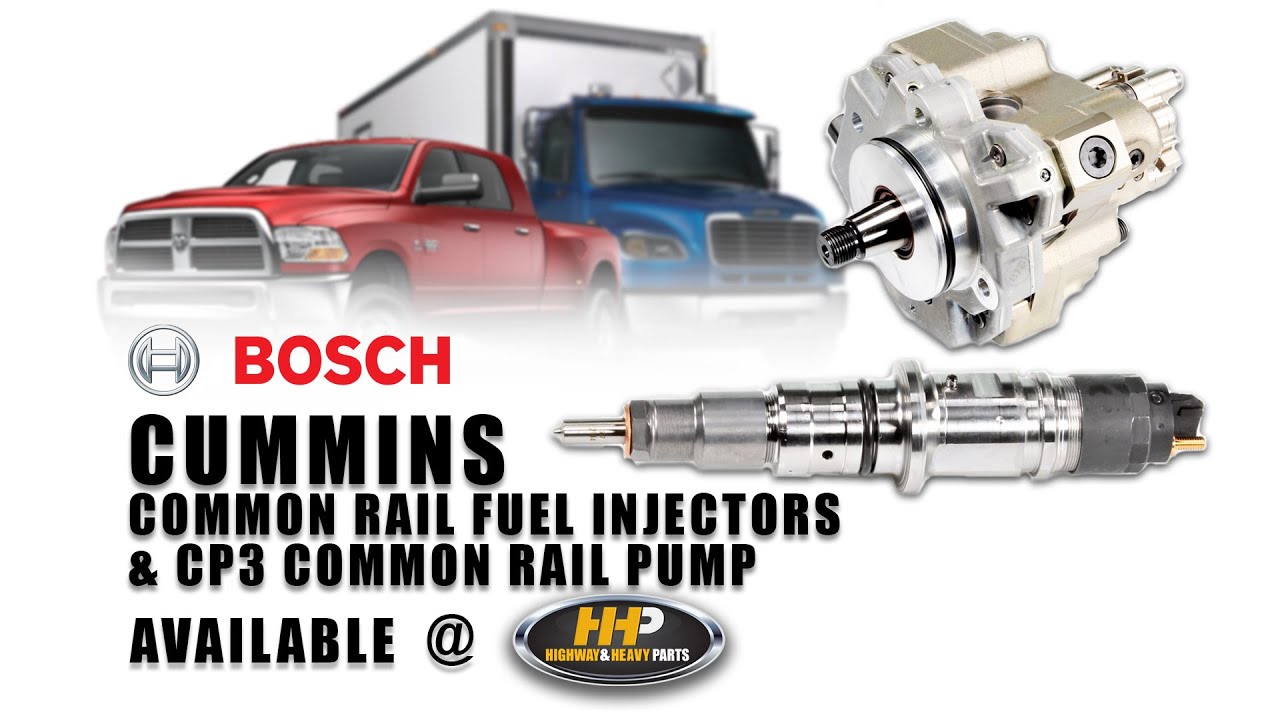 Cummins ISB 6.7 Genuine Bosch Common Rail Injectors and Fuel Pumps For
