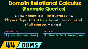 Domeinrelationele calculus (voorbeeldvragen)