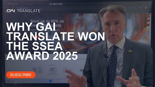 Why GAI Translate won the Security and Safety Award 2025