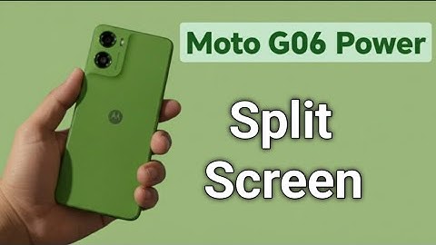 Moto G06 Power: Hoe je het scherm kunt splitsen