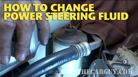 How To Change Power Steering Fluid -EricTheCarGuy