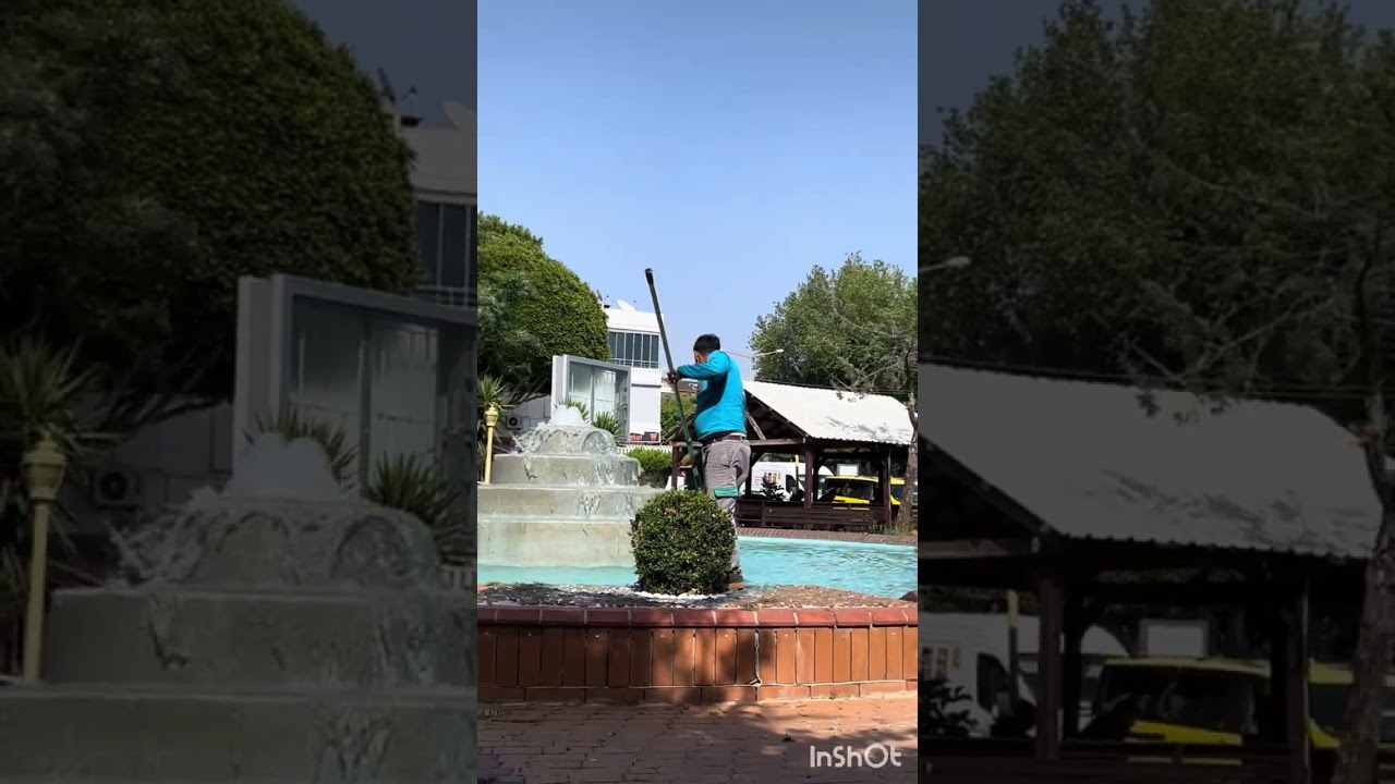 fountain cleaning 🧹 🧼🧽 очистка фонтана  