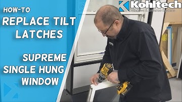 How To Replace Tilt Latches on a Supreme Single Hung Window