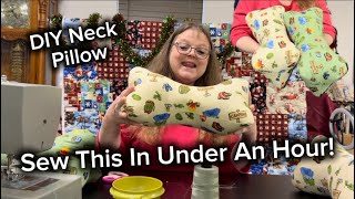 How to Make an Ergonomic Neck Pillow – Sewing for Beginners!