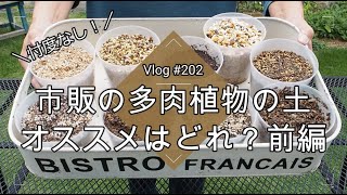 【Vlog202】【多肉植物】忖度なし！市販の多肉植物の土