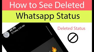 How To See Deleted Status In Whatsapp 2024 screenshot 3