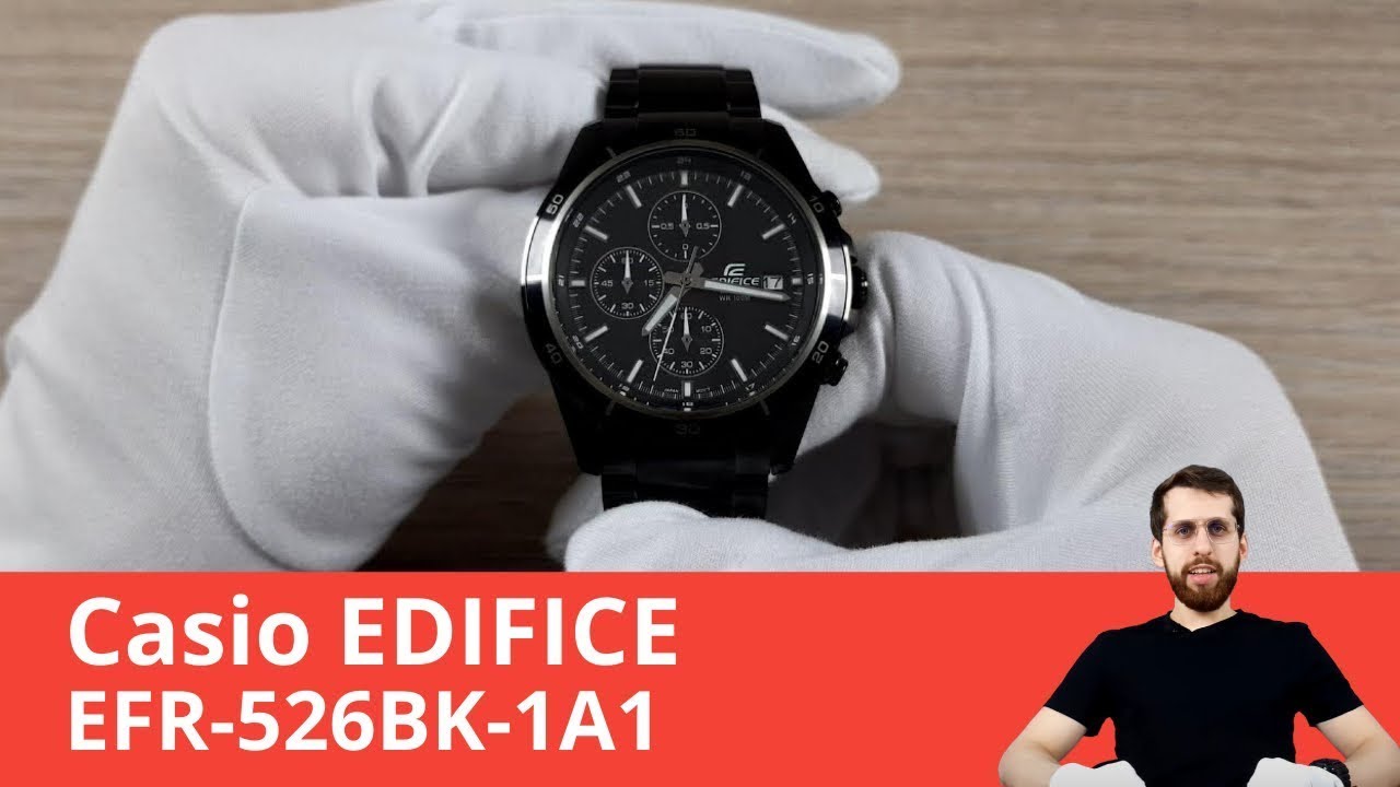 When a Chronograph Keeps Things Simple / Casio Edifice EFR-526BK 