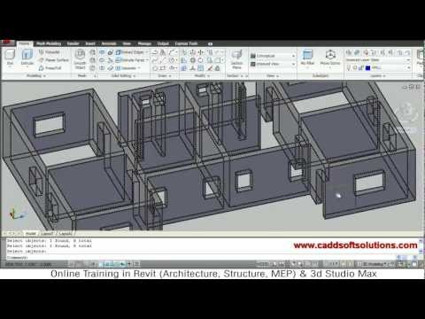 autocad-3d-house-modeling-tutorial---2-|-3d-home-design-|-3d-building-|-3d-floor-plan-|-3d-room