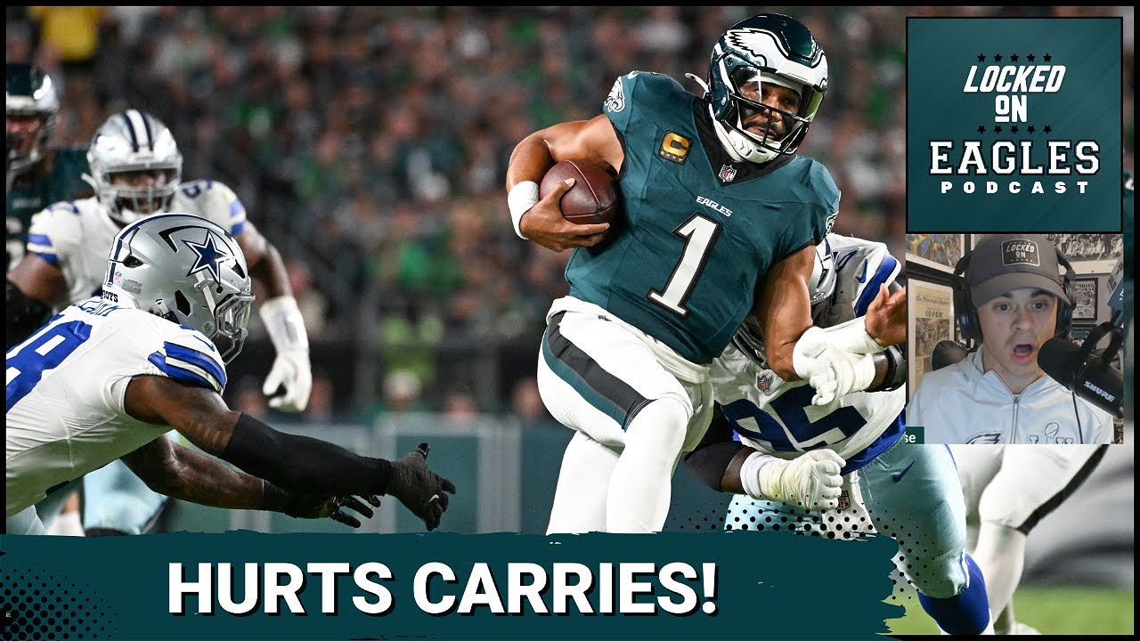 HURTS CARRIES: Jalen Hurts ELITE PLAY leads the Philadelphia Eagles to a win over Dallas!