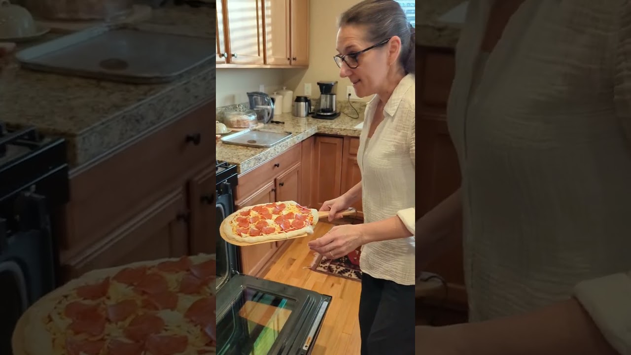 Our first sourdough pizza